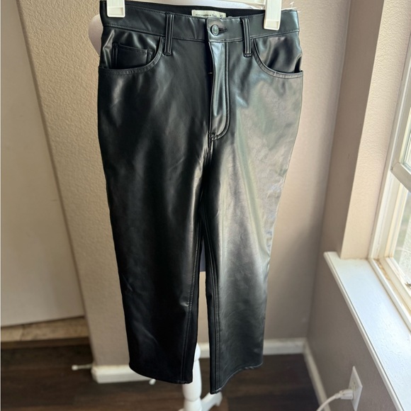 Abercrombie & Fitch Vegan Leather Pants - Picture 2 of 6
